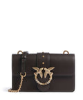 Pinko Love One Mini New Buckle Crossbody bag marrone marasca/antique gold