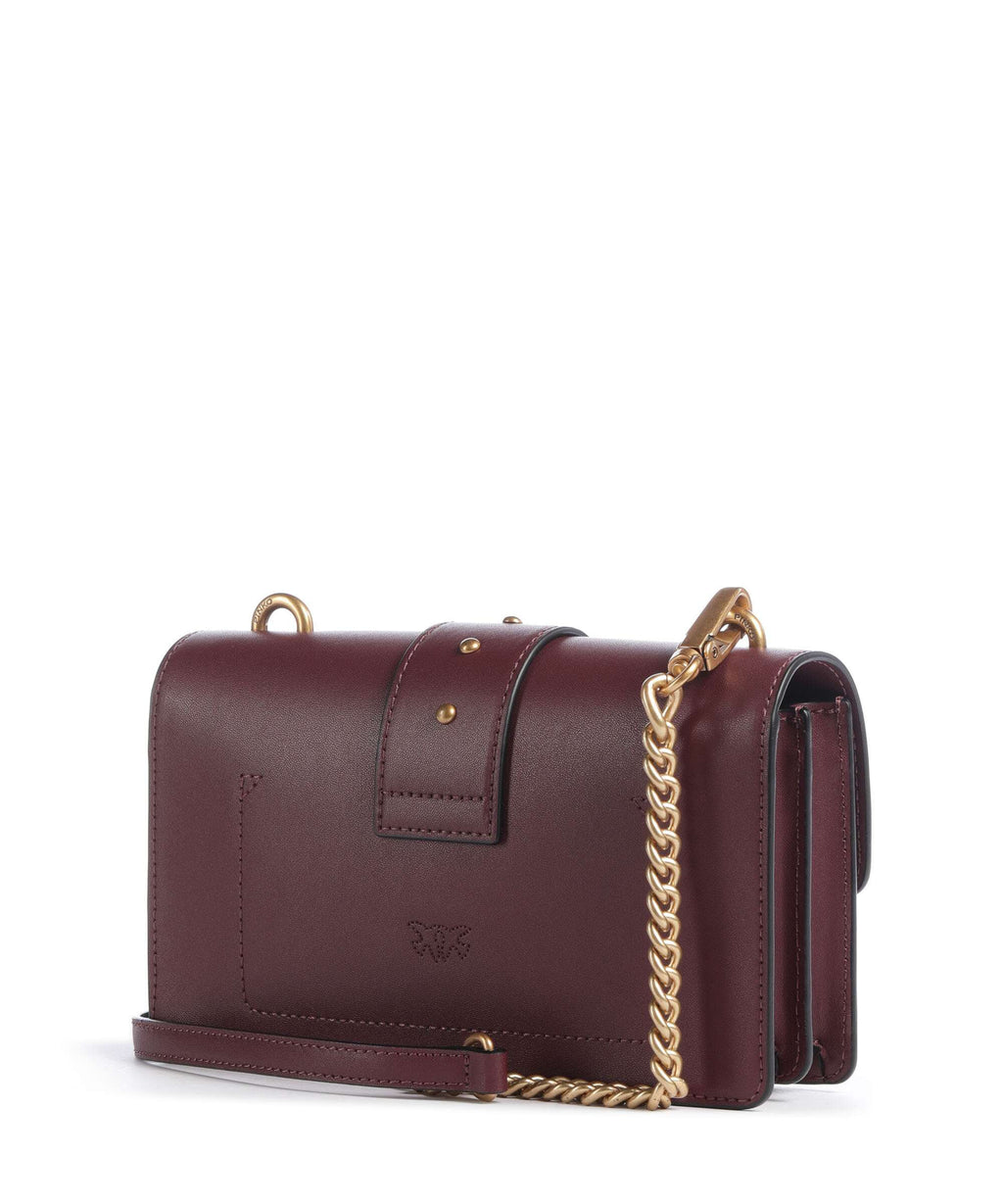 Pinko Love One Mini New Buckle Crossbody bag ribes intenso/antique gold