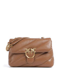 Pinko Love Puff Classic Shoulder bag marrone cognac/antique gold