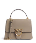 Pinko Love One Classic Handbag grigio talpa/antique gold