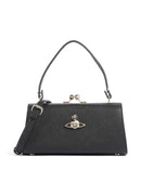 Vivienne Westwood Doll Frame Saffiano XL Handväskor black