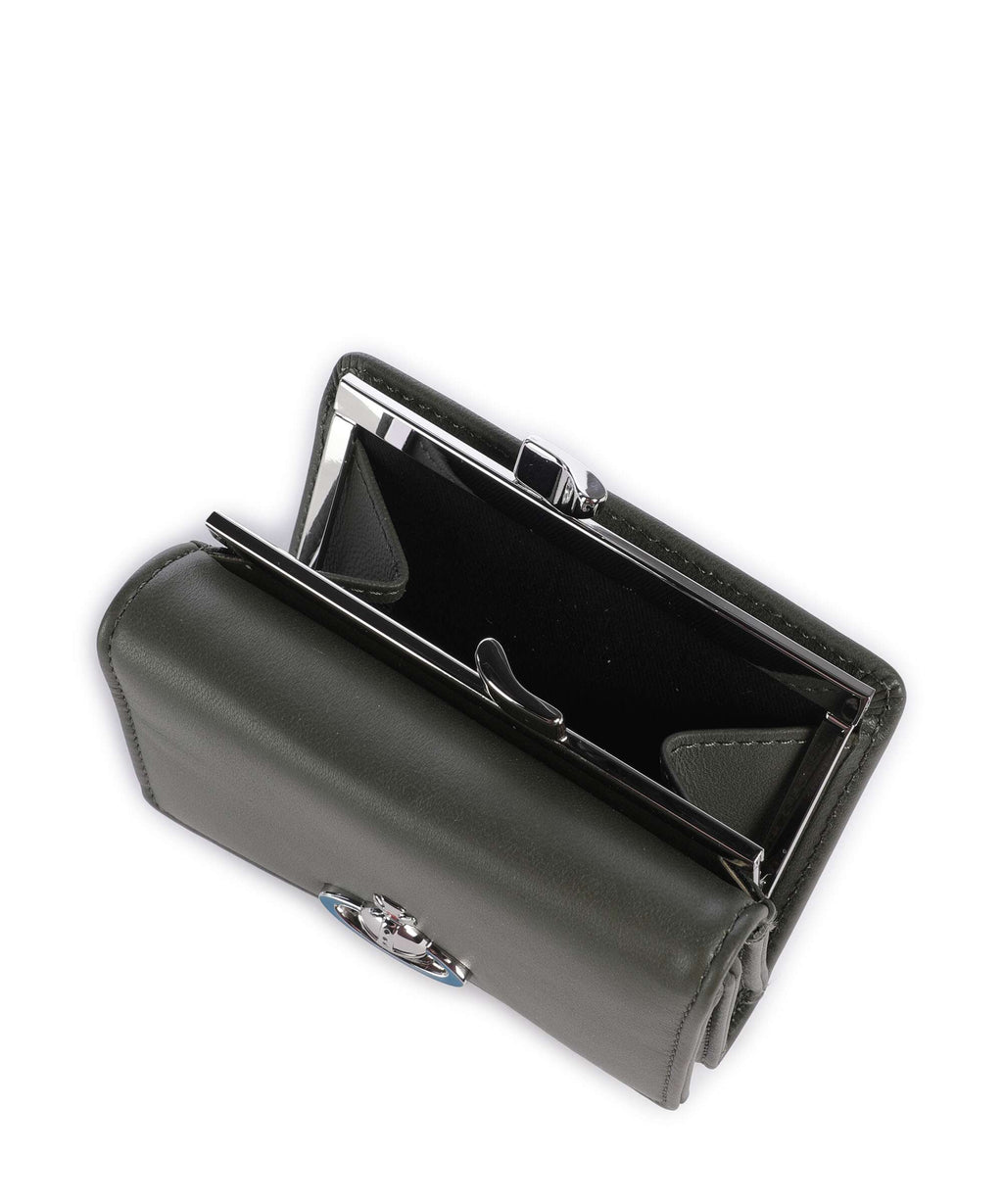 Vivienne Westwood Frame Nappa Small Wallet green