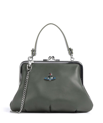 Vivienne Westwood Granny Frame Nappa Crossover väska green