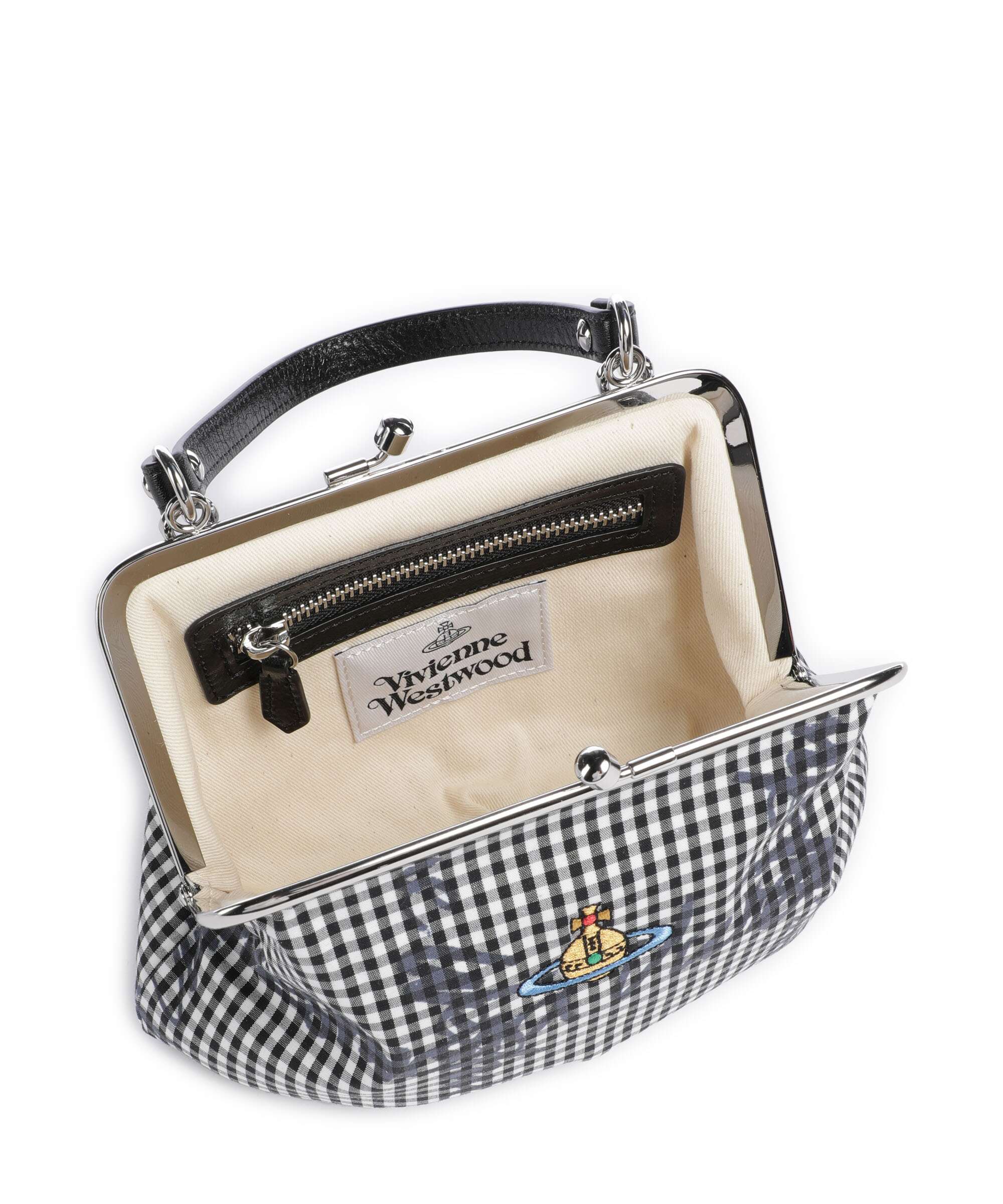 Vivienne Westwood Granny Frame Print Classic Crossbody bag gingham/black