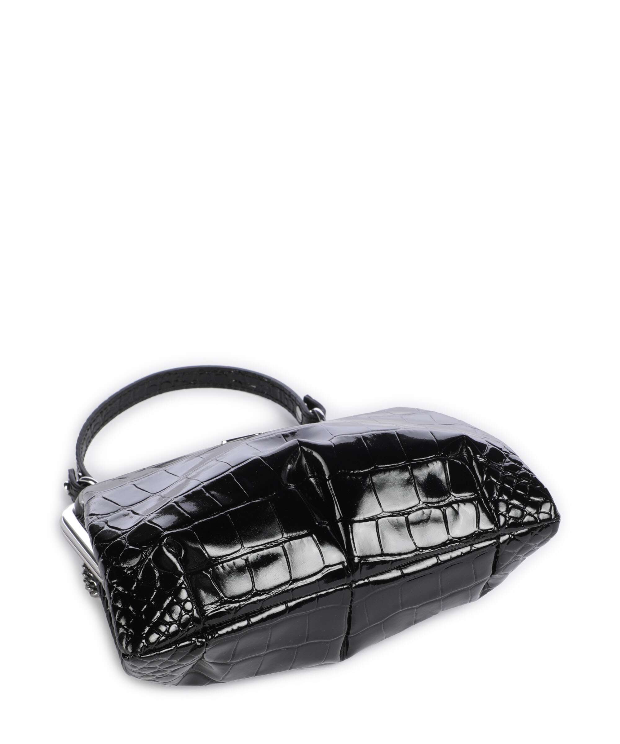 Vivienne Westwood Granny Frame Embossed Croc Crossbody bag black