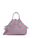 Vivienne Westwood Yasmine Saffiano Printed Small Handväskor blue/orange tartan