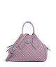 Vivienne Westwood Yasmine Saffiano Printed Small Handbag blue/orange tartan