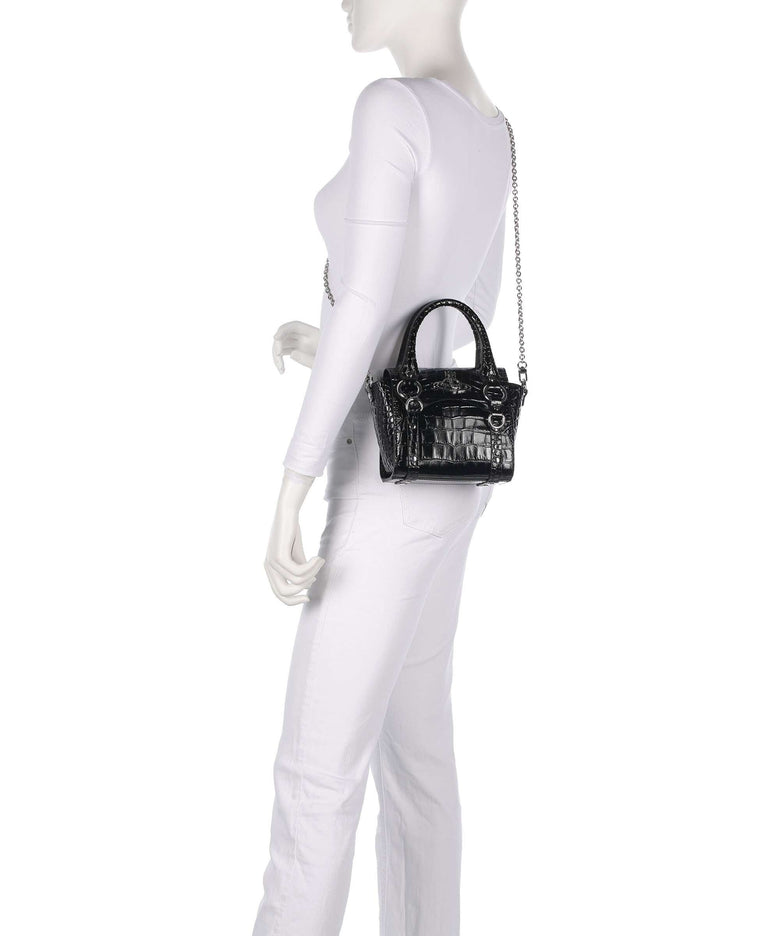 Vivienne Westwood Betty Embossed Croc Mini Crossbody bag black
