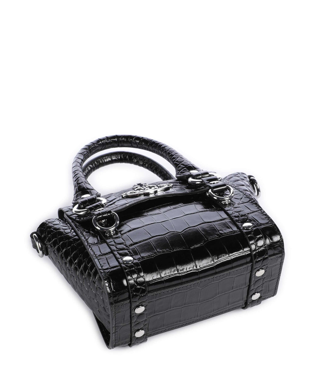 Vivienne Westwood Betty Embossed Croc Mini Crossbody bag black