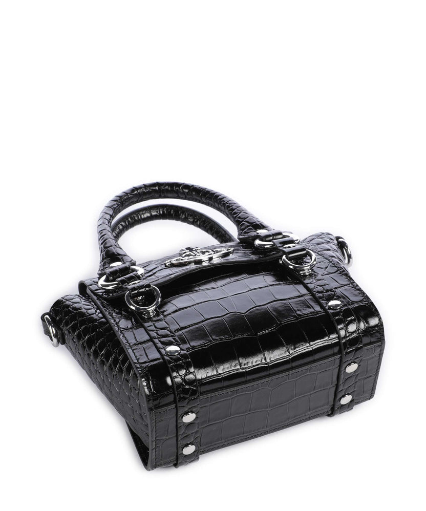 Vivienne Westwood Betty Embossed Croc Mini Crossbody bag black