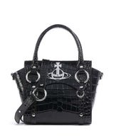 Vivienne Westwood Betty Embossed Croc Small Handväskor black
