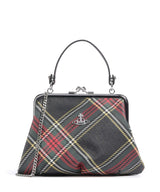 Vivienne Westwood Granny Frame Saffiano Printed Handväskor chelsea tartan