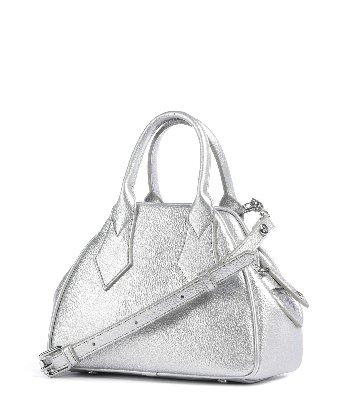 Vivienne Westwood Yasmine Grain Small Handbag silver