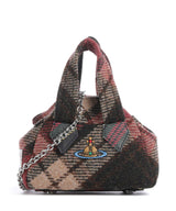 Vivienne Westwood Archive Harris Tweed Check Mini Crossover väska light check