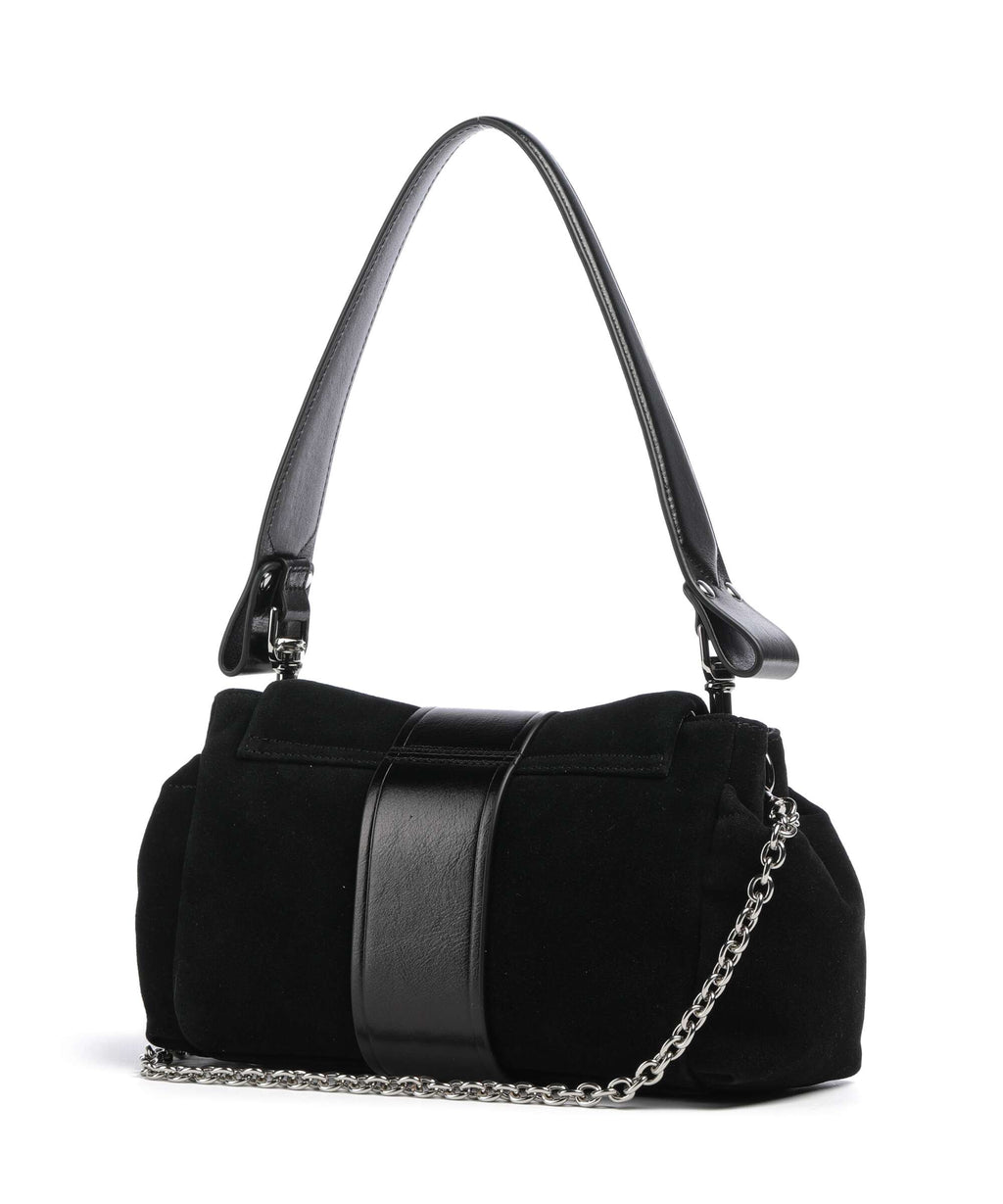Vivienne Westwood Hazel Suede Treasure Shoulder bag black