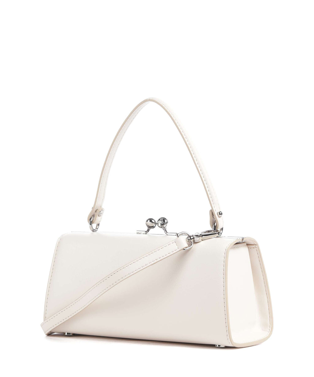 Vivienne Westwood Doll Frame Smooth XL Handbag white
