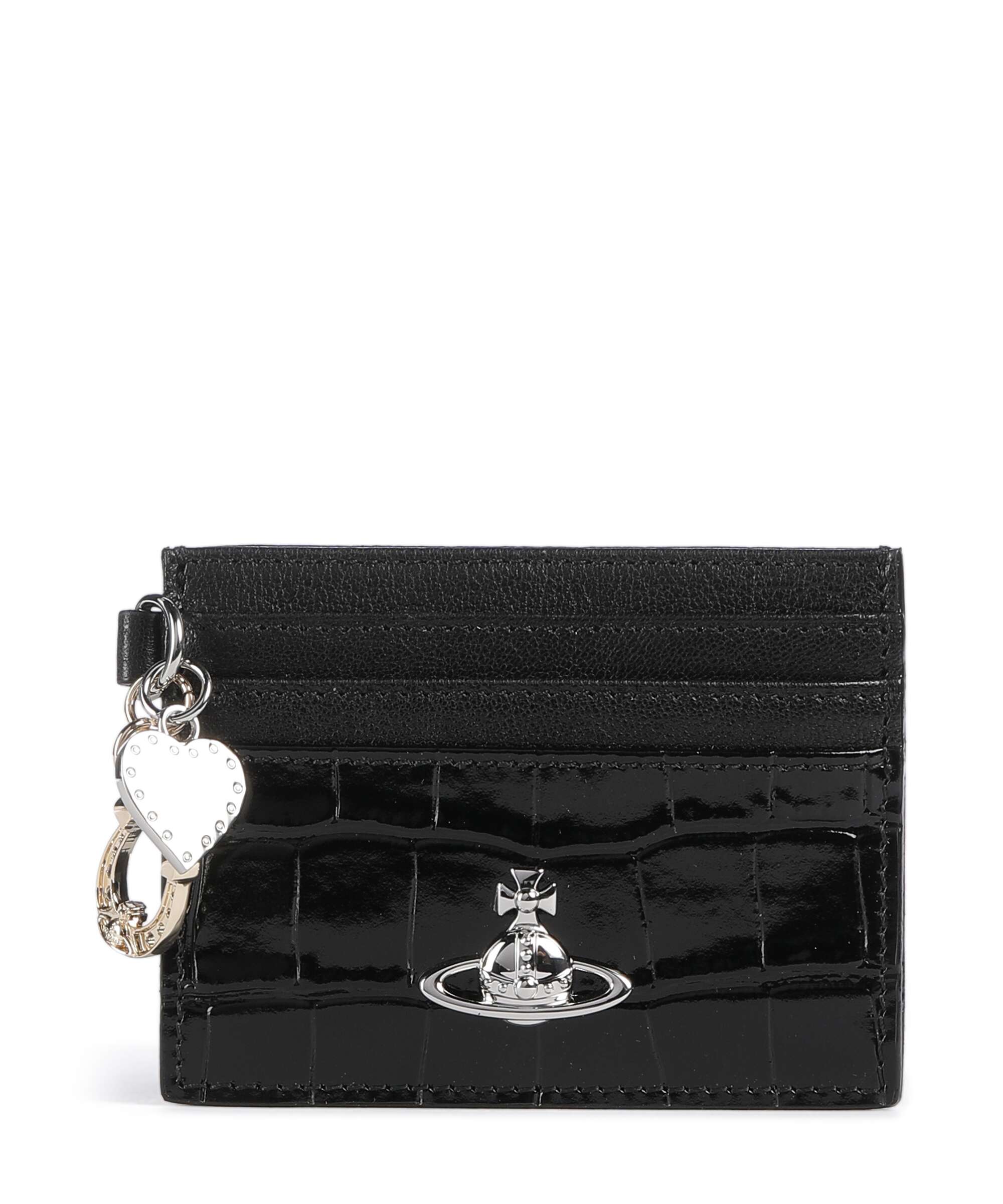 Vivienne Westwood Embossed Croc Credit card holder black