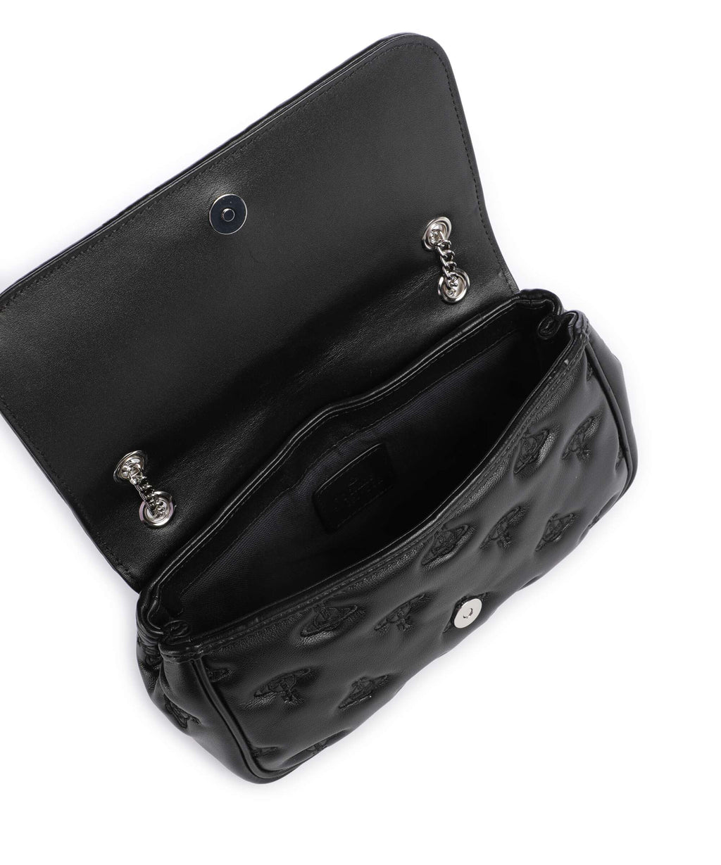Vivienne Westwood Chain Multi Orb Soft Shoulder bag black