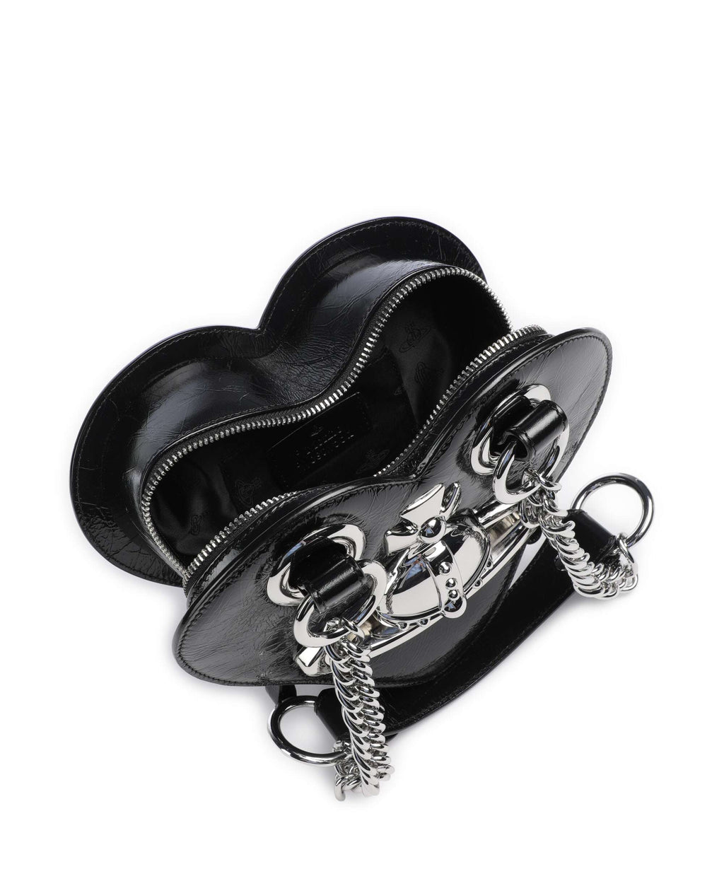 Vivienne Westwood Juliet Heart Naplak Handbag black