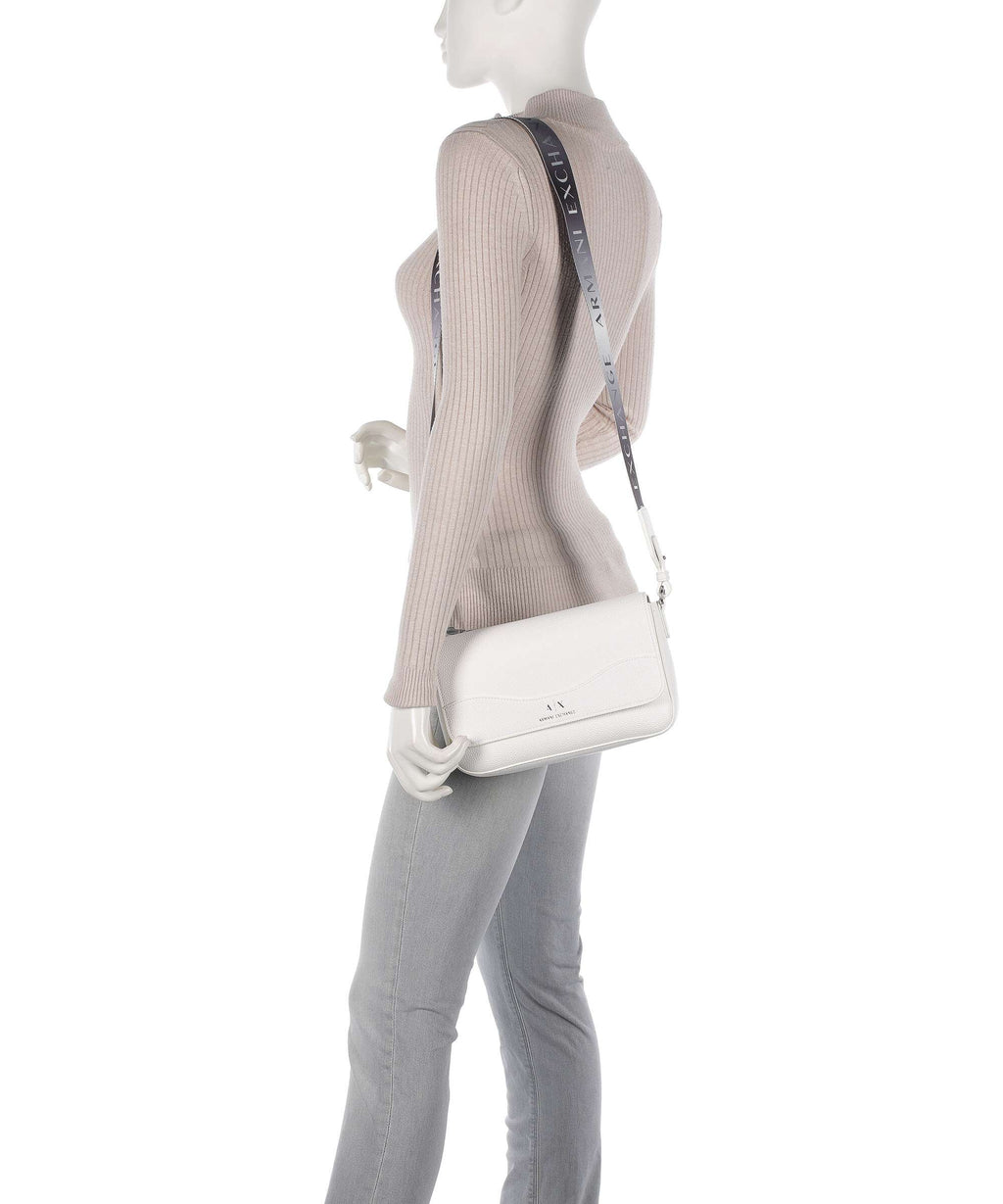 Armani Exchange Wave Crossbody bag bianco