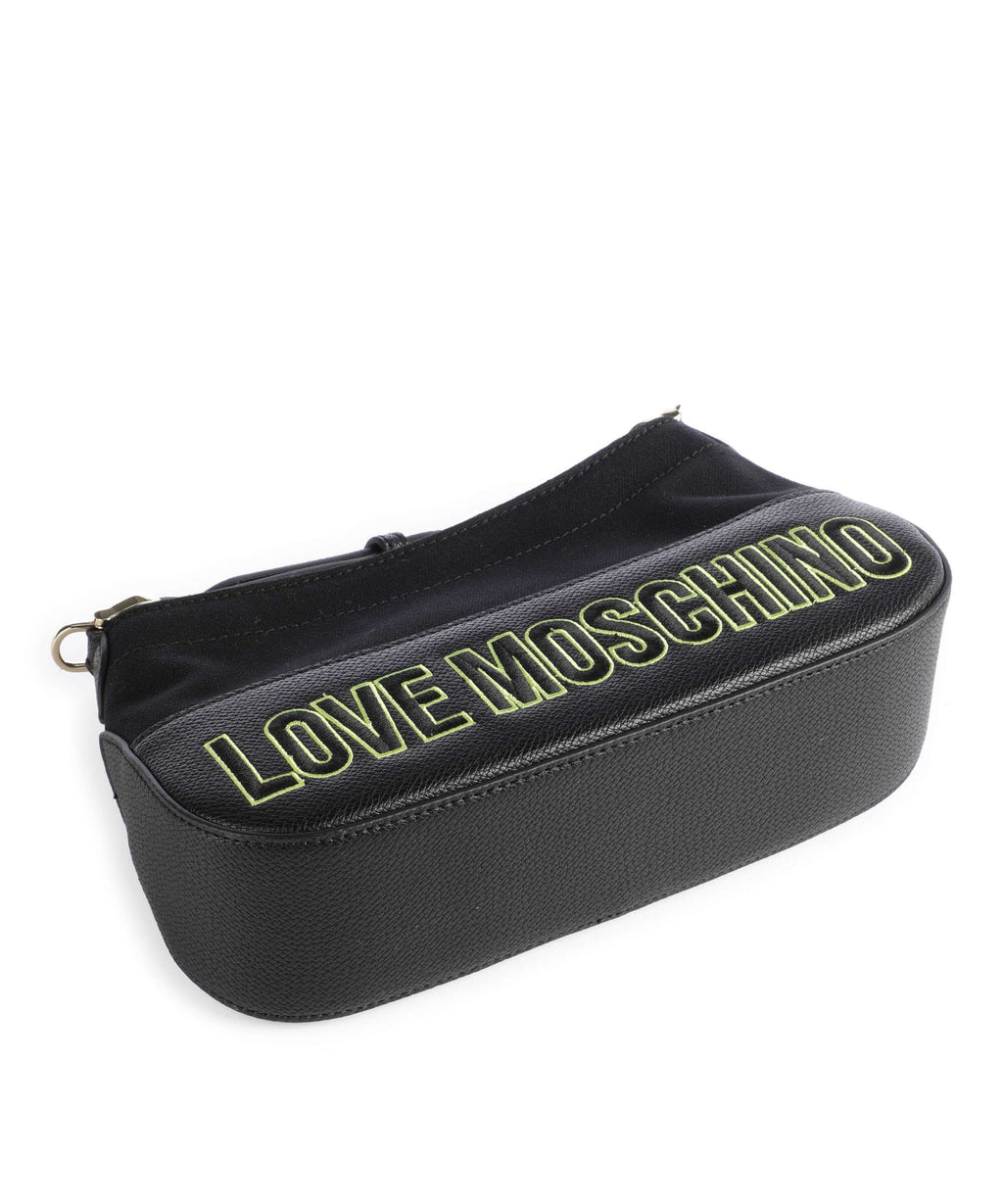 Love Moschino Free-Time Shoulder bag nero/lime