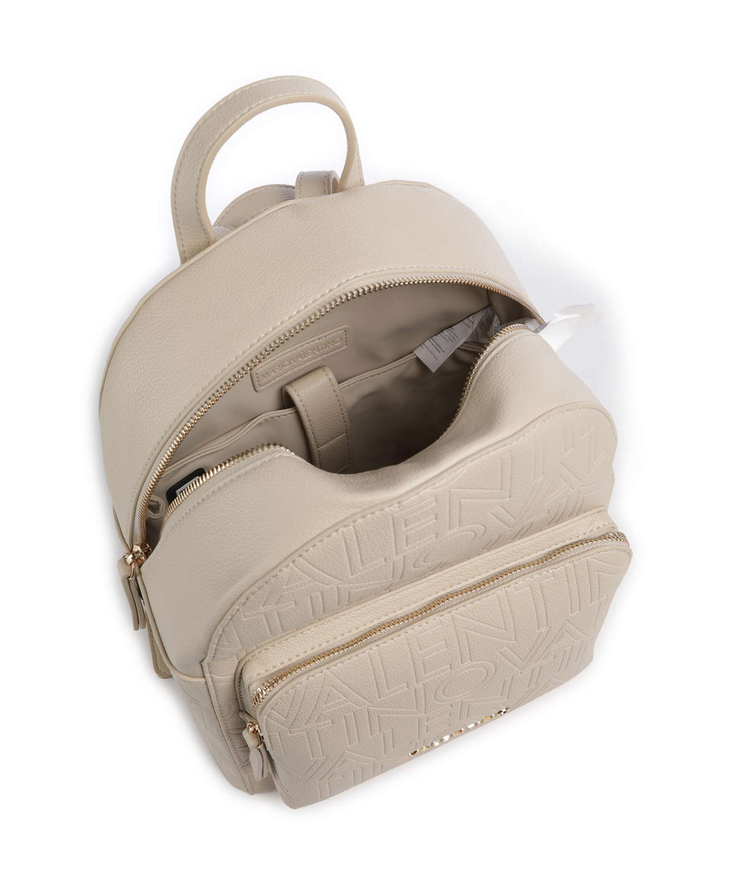 Valentino Bags Pansy Backpack ecru