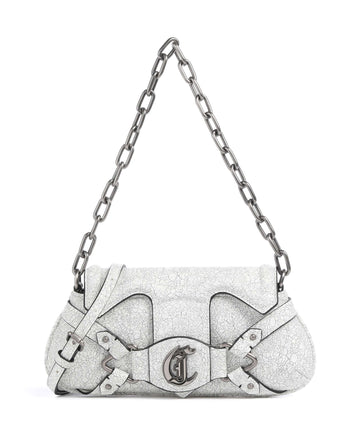 Just Cavalli Crossed Laces Axelremsväska white