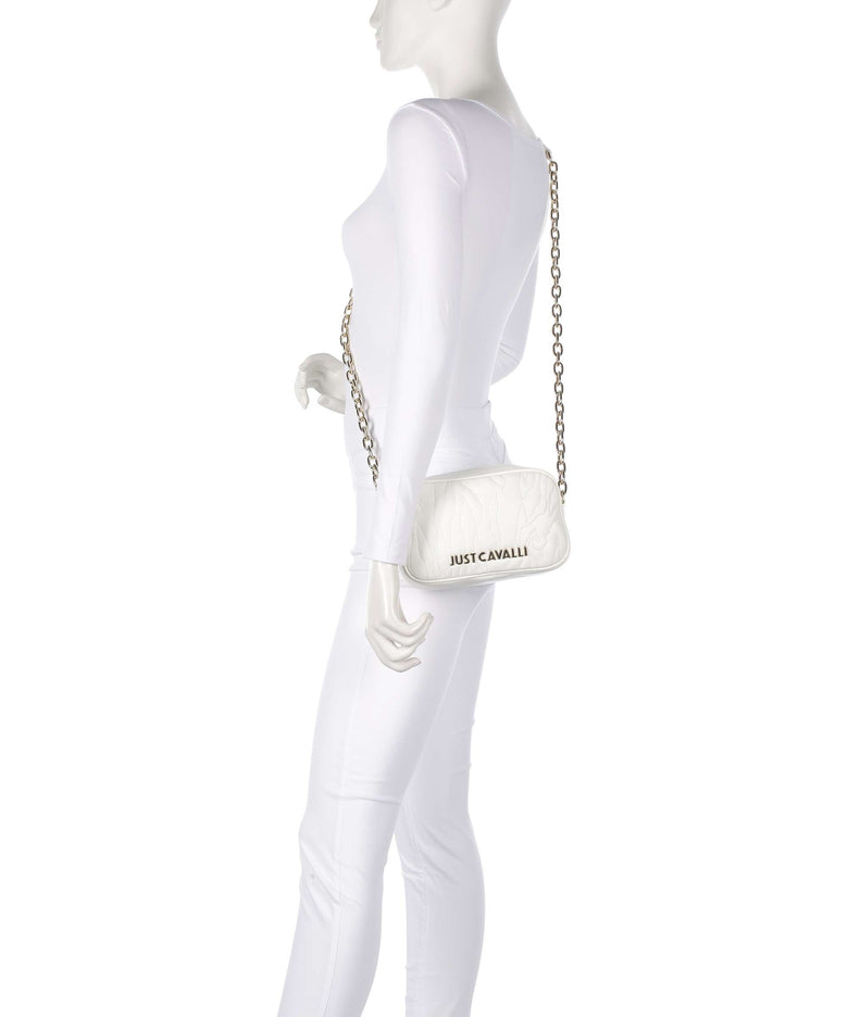 Just Cavalli Quilted Zebra Crossbody bag white