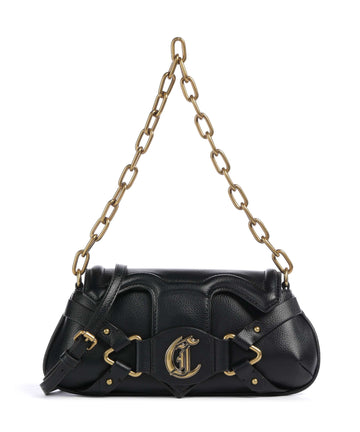 Just Cavalli Crossed Laces Axelremsväska black
