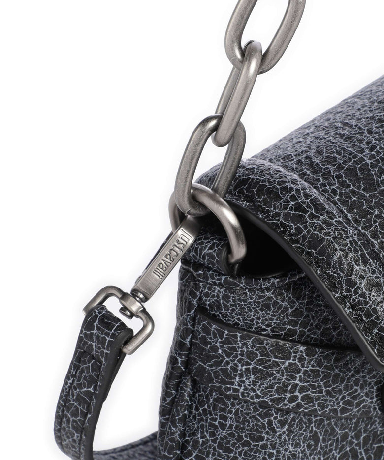 Just Cavalli Crossed Laces Shoulder bag black