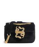 Just Cavalli Iconic Snakes Puffy Axelremsväska black