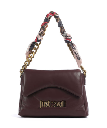 Just Cavalli Puffy Foulard Axelremsväska dark purple