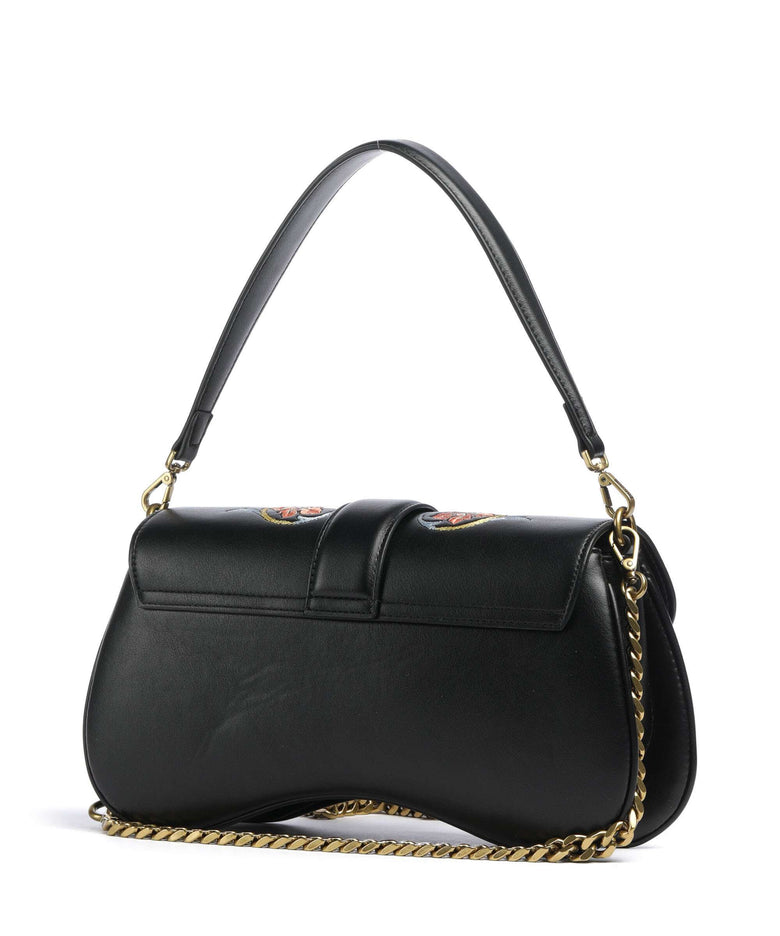 Just Cavalli Iconic Snakes Shoulder bag black