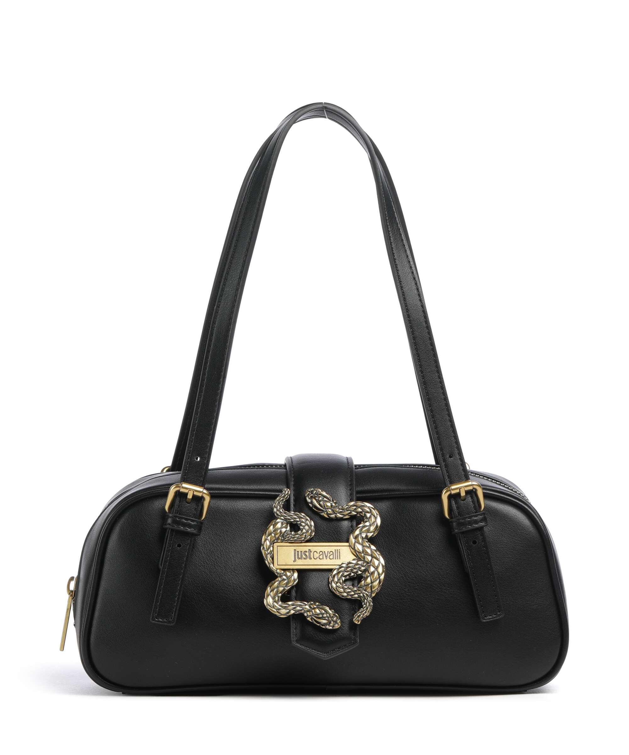 Just Cavalli Iconic Snakes Shoulder bag black