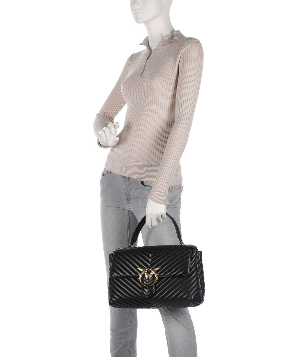 Pinko Love Lady Puff Big Handbag nero/antique gold