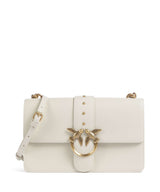Pinko Love One Classic Crossover väska bianco seta/antique gold