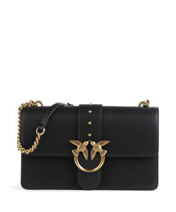 Pinko Love One Classic Crossover väska nero/antique gold