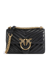 Pinko Love One Mini Axelremsväska nero/antique gold