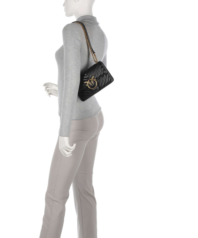 Pinko Love One Mini Shoulder bag nero/antique gold