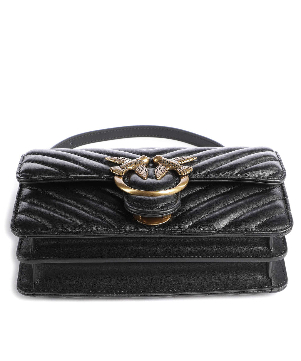 Pinko Love One Mini Shoulder bag nero/antique gold