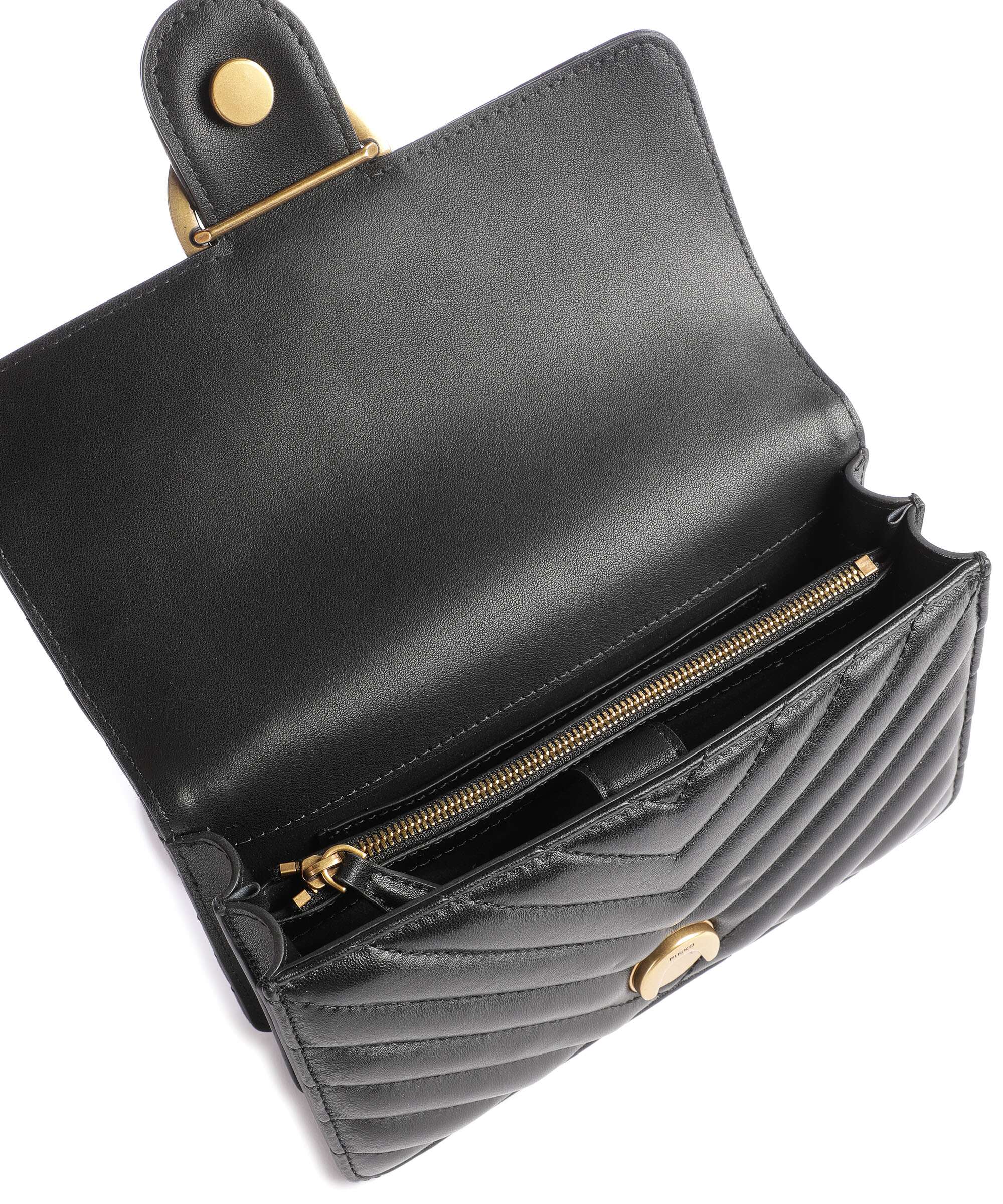 Pinko Love One Mini Shoulder bag nero/antique gold