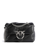 Pinko Love Puff Mini Axelremsväska nero/old silver