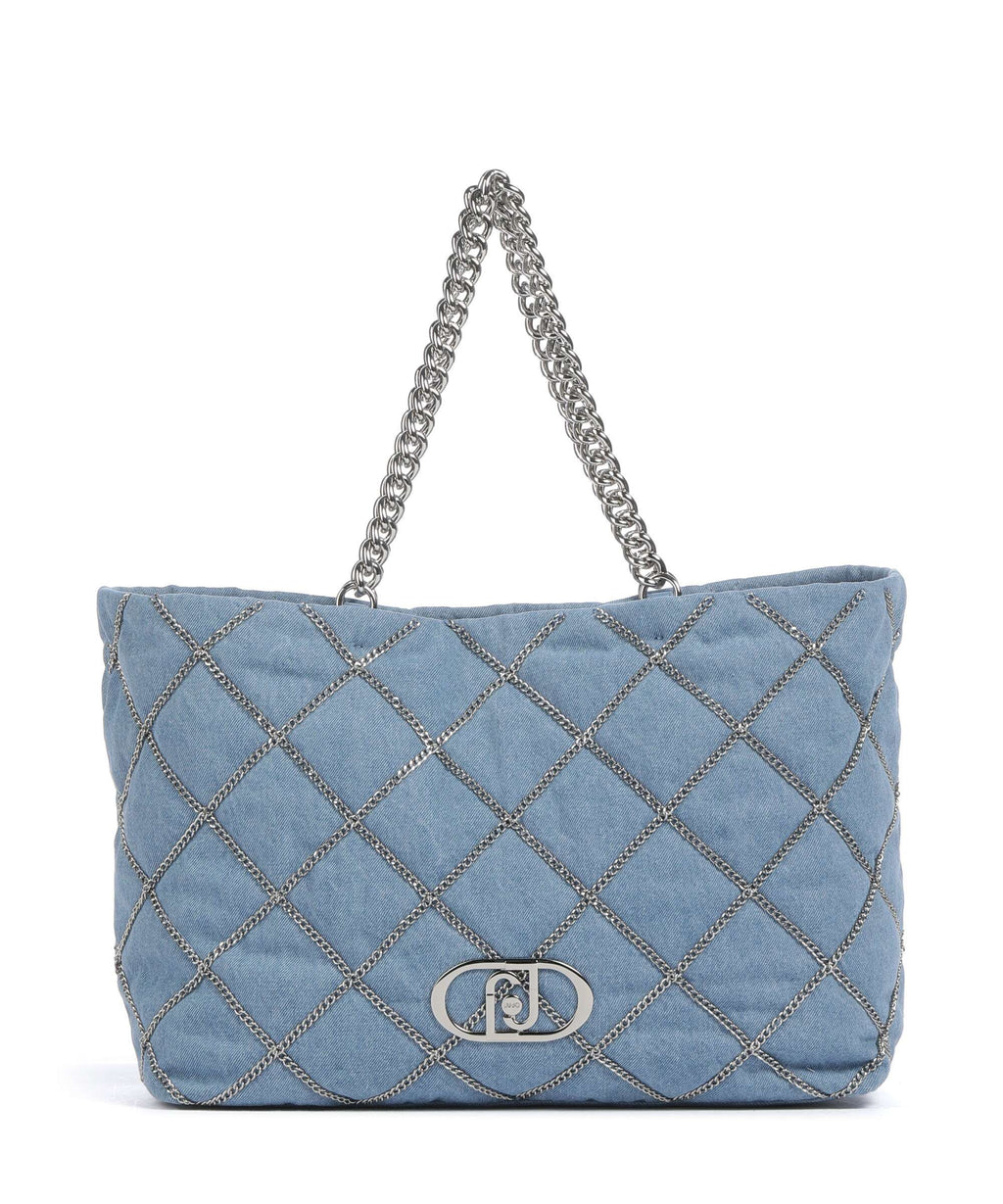 Liu Jo Lapuffy Tote bag light denim                   