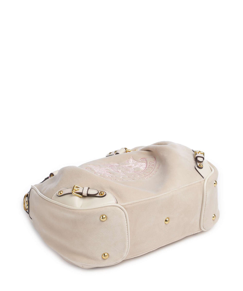 Juicy Couture Twig Narrative Velvet M Hobo bag marshmallow