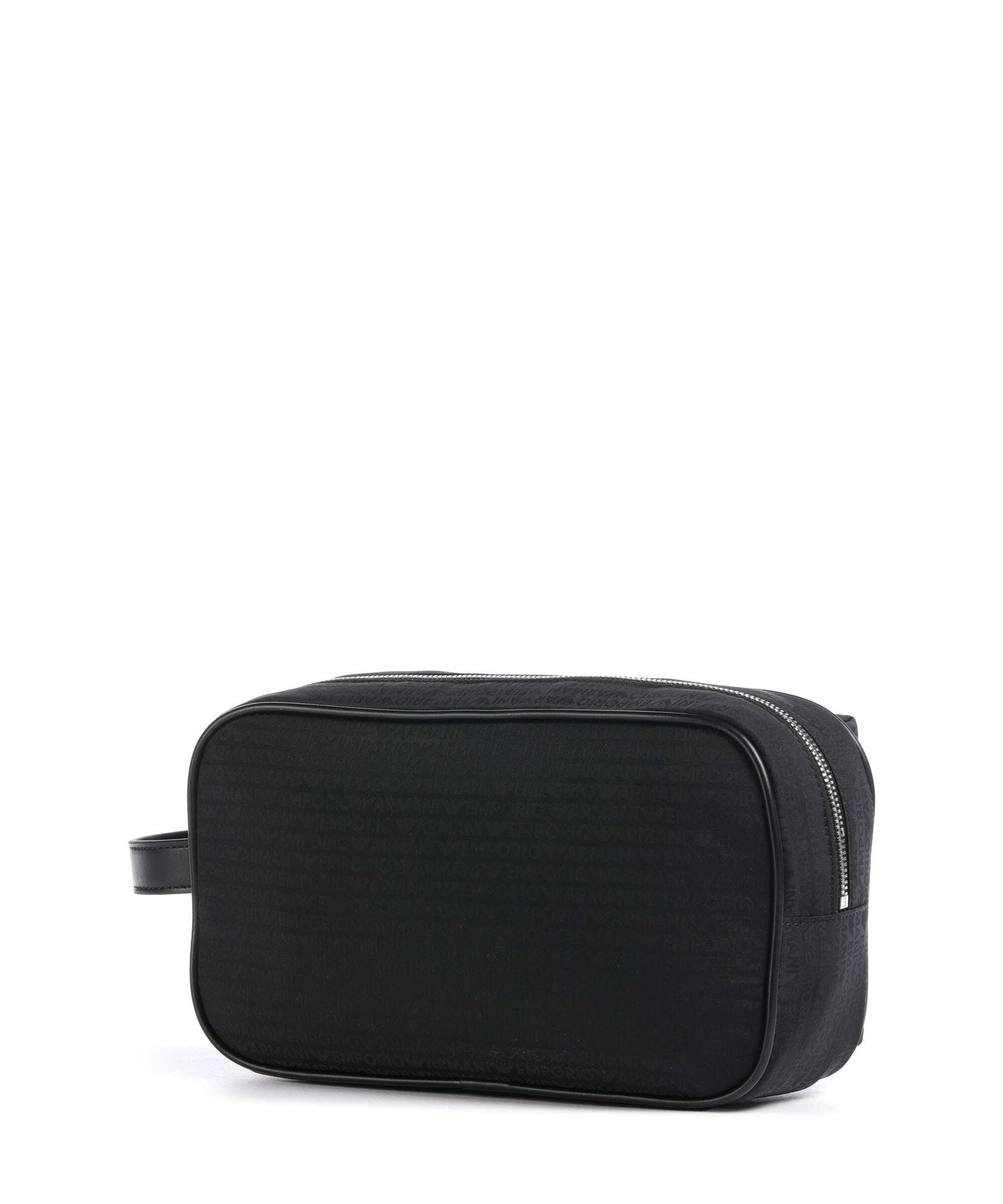 Emporio Armani Monogram Toiletry bag black beauty
