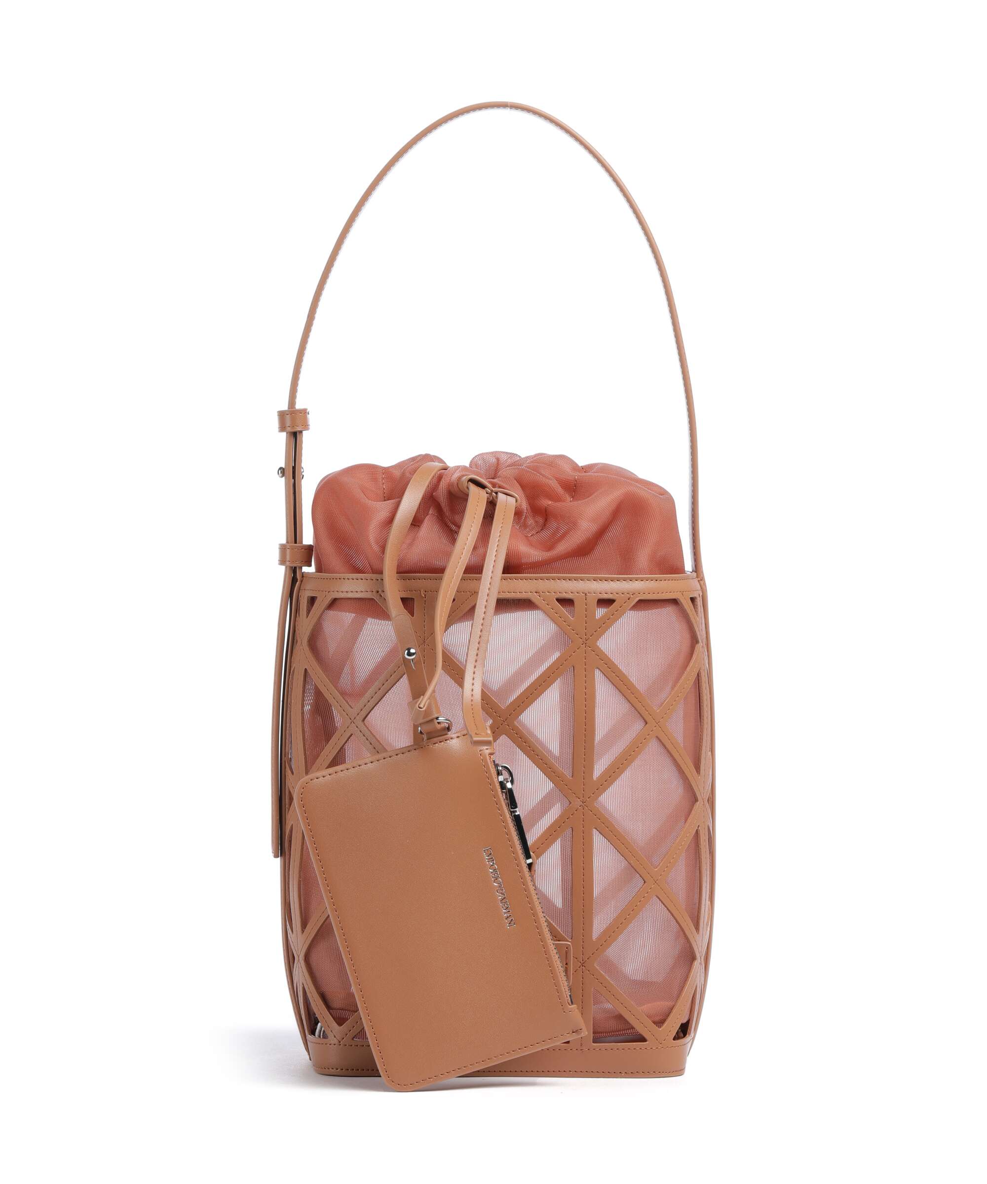 Emporio Armani Deva M Bucket bag terracotta