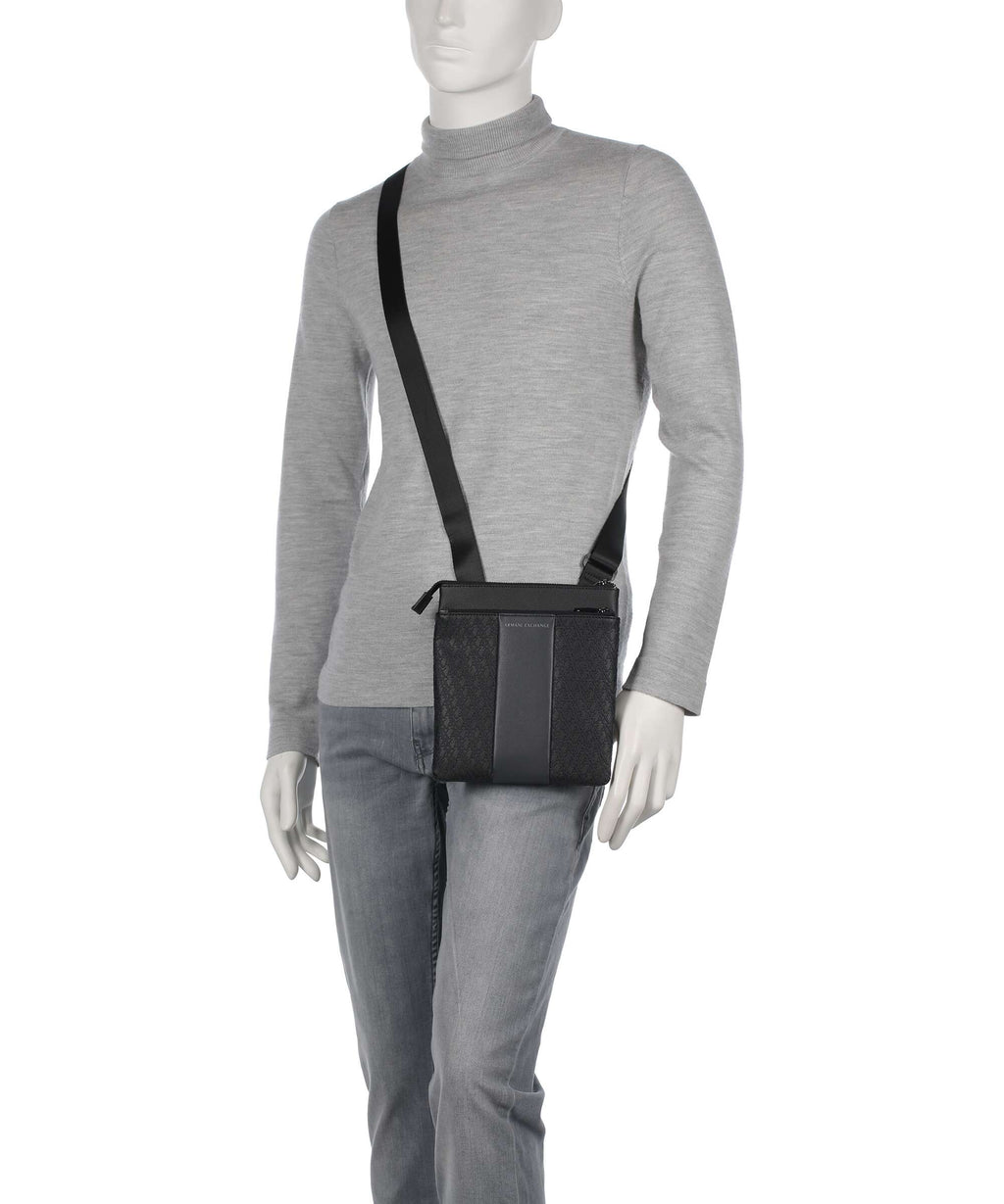 Armani Exchange William Crossbody bag black/forged iron