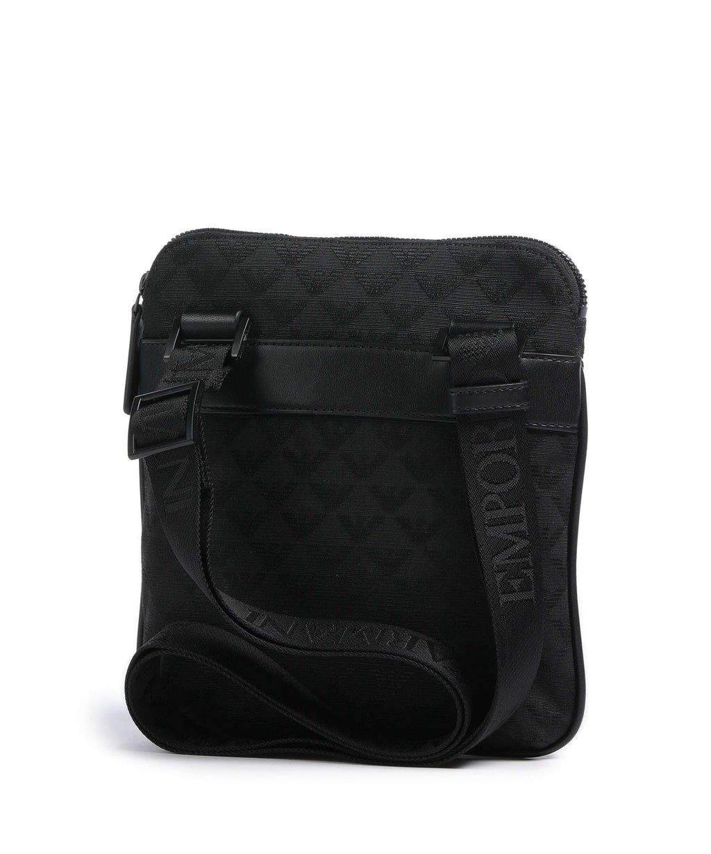 Emporio Armani Omnia Jacquard Crossbody bag black