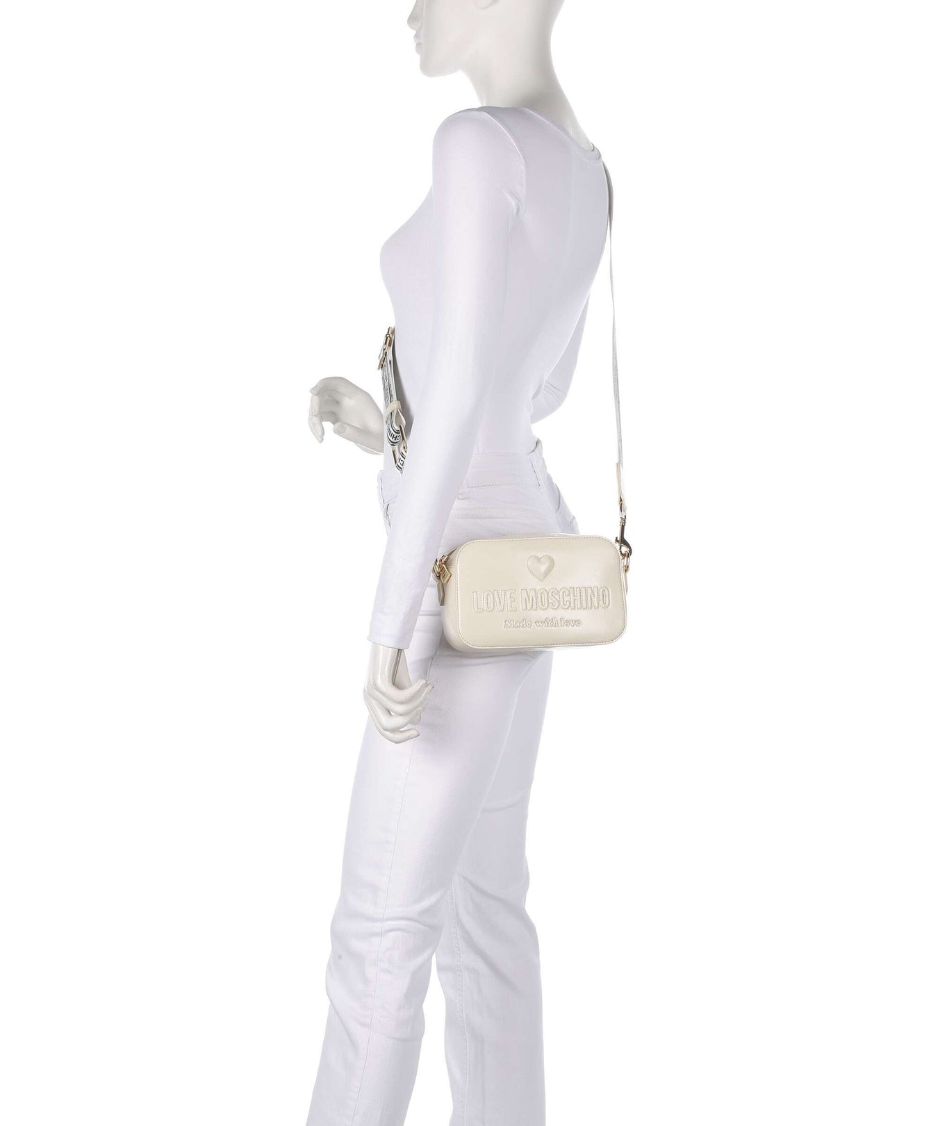 Love Moschino Ember Crossbody bag avorio