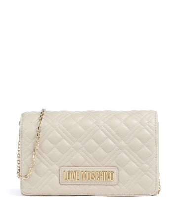 Love Moschino Smart Daily Crossover väska avorio